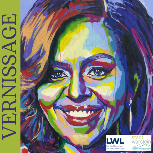Zeigt von Oliver Schäfer das Portrait von Michelle Obama.