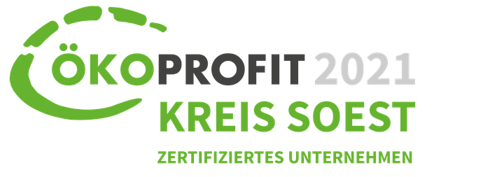 Es ist das Logo des Siegels Ökoprofit zu sehen.