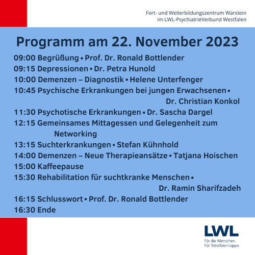 Das Programm der Veranstaltung.