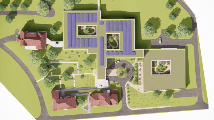 Nebau Warstein von oben Nebau Warstein von oben