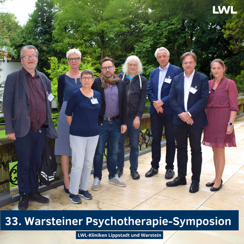 Foto von links: Prof. Dr. G. Juckel, Dr. P. Hunold, S. Spiegel, Dr. S. Dargel, M. Seibt, Prof. Dr. M. Noeker, Prof. Dr. R. Bottlender und D. Schröder