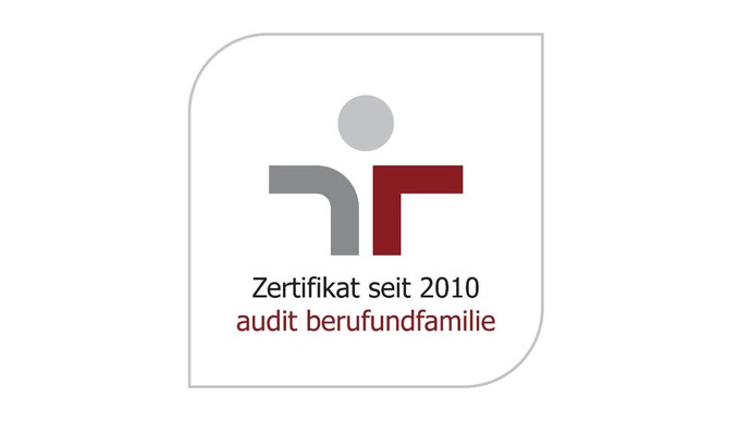 Das Logo des Zertifikates audit berufundfamilie.
